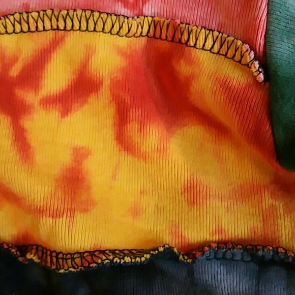 Tie Dyed Zip-Up Hoodie with Matching Tank Top - Picture 2 of 2